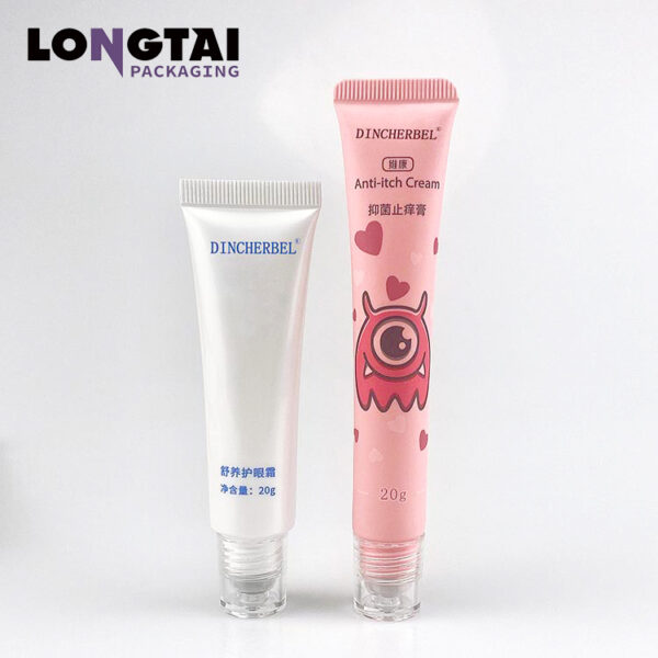 cosmetic packaging tubes with Steel Single Roller Ball Applicator