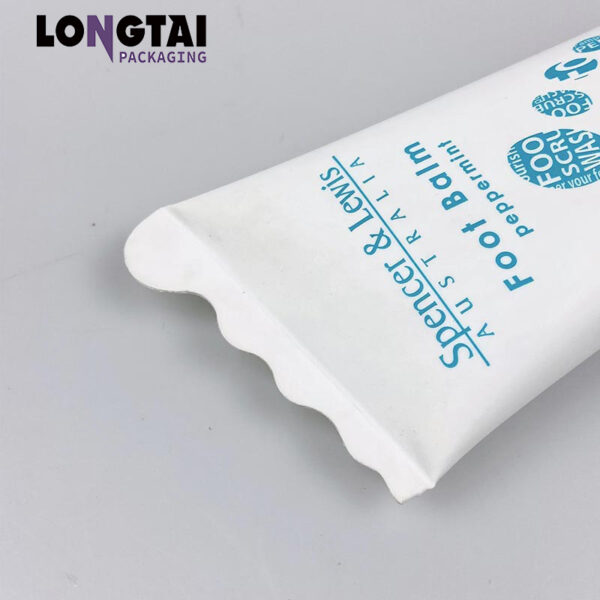 cosmetic packaging tube with special-shaped  tail