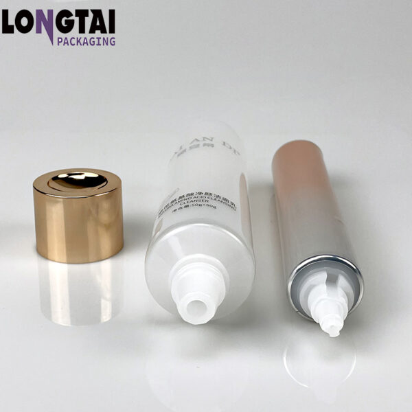 Facial cleanser  Dual Chamber Tubes manufactuer