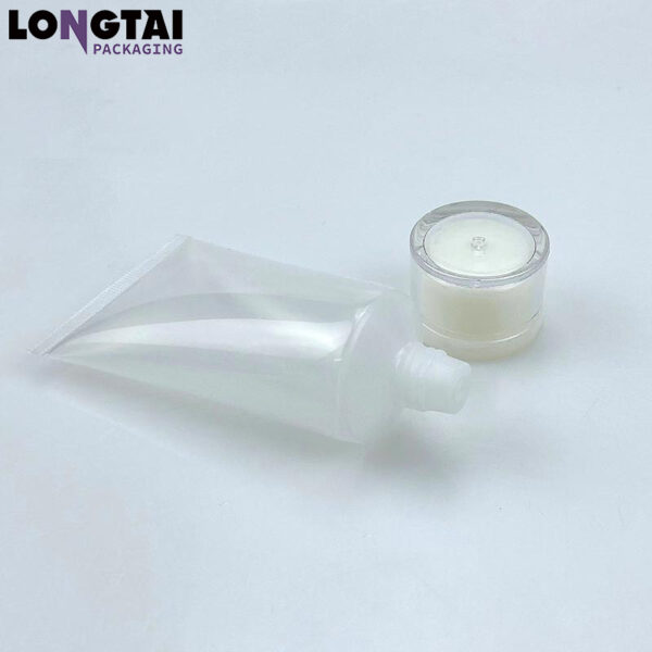 Transparent clear Soft Cosmetic Squeeze Tube Packaging