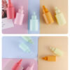 Essential oil serum pink cosmetic dropper bottle