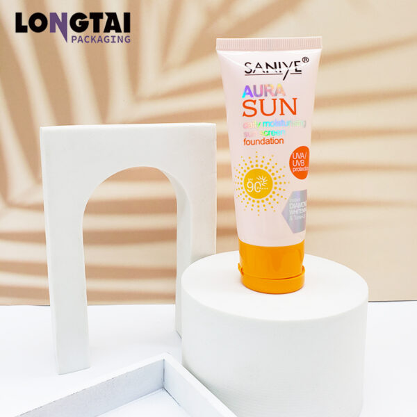 China factory Customized empty squeeze sunscreen packaging