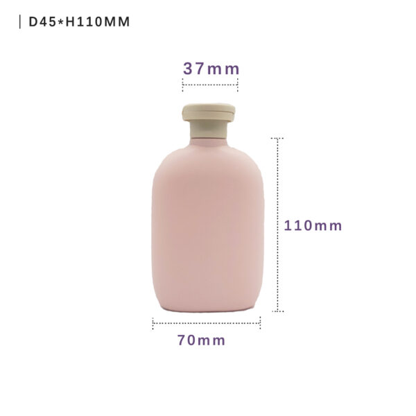 Empty HDPE bottle frosted surface china manufacturers