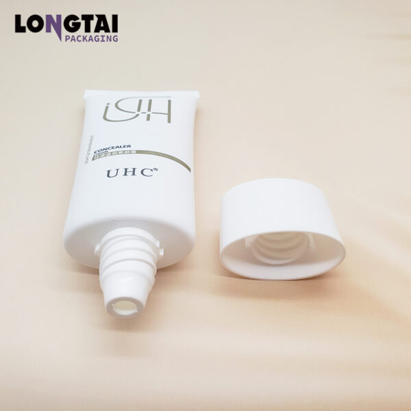 soft squeeze plastic tubes for cream D35 oval cosmetic packaging tube