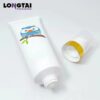 cosmetic packaging tubes with silicone brush applicator