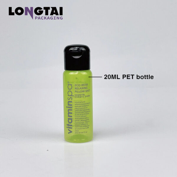 20ML 60ML PET bottle with flip top cap