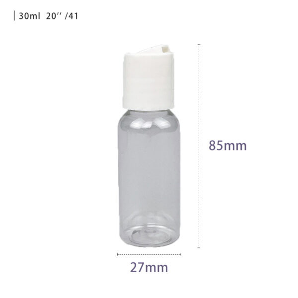 30ML 1.01oz  PET  packaging bottle with disc top cap