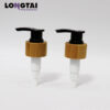 200ml Amber PET bottle with bamboo lotion pump factory