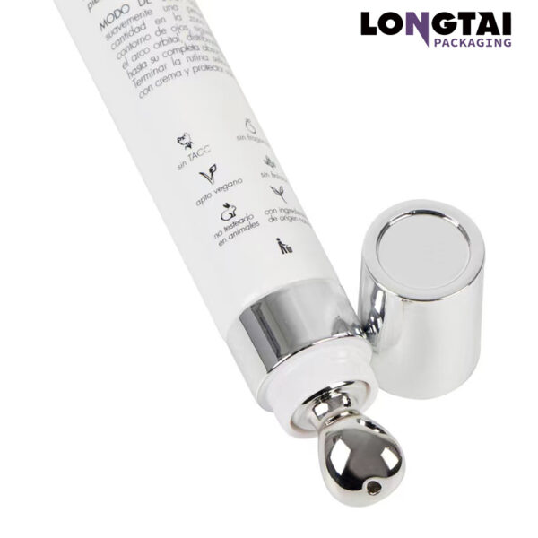 15ml eye cream tube with zinc alloy applicator