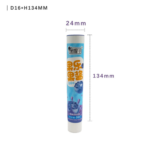 soft aluminum packaging tube for fruit jam