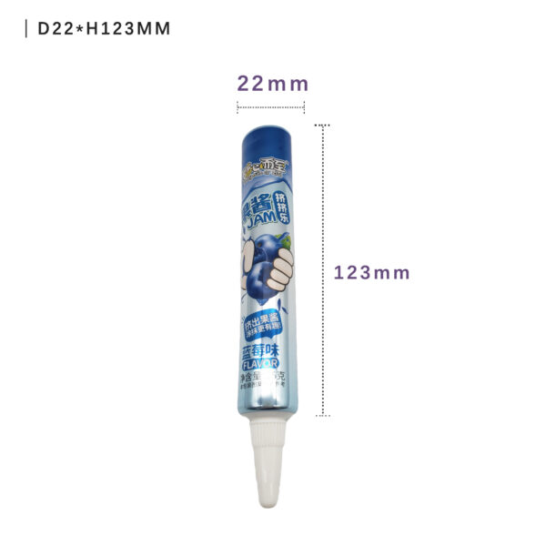 ABL fruit jam tube with long nozzle