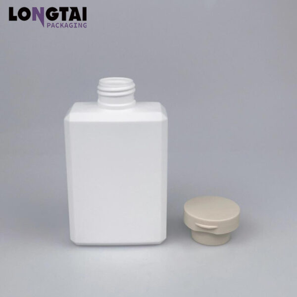 150ml square PET bottle with flip top cap