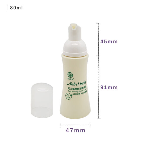 Mousse bubble PET 80ml bottle