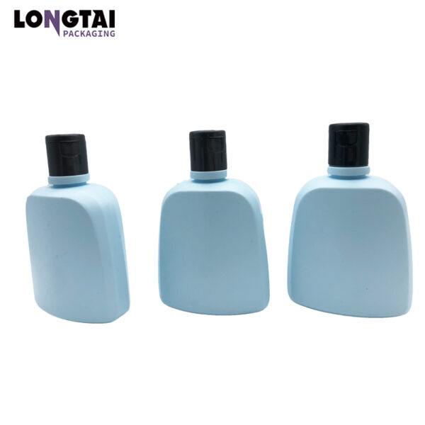 Oval shape 250ml HDPE bottle