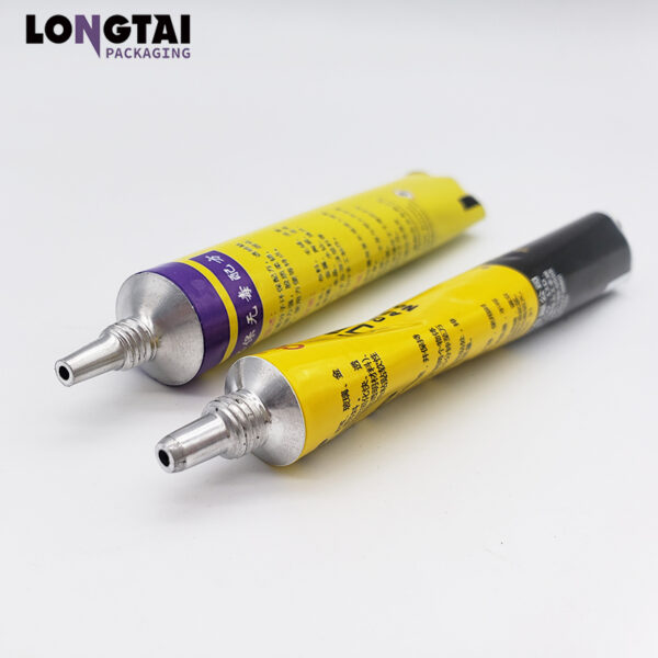 Glue aluminum cosmetic tube