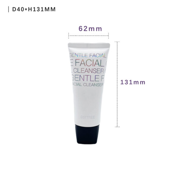 Cleanser flat shape plastic tube