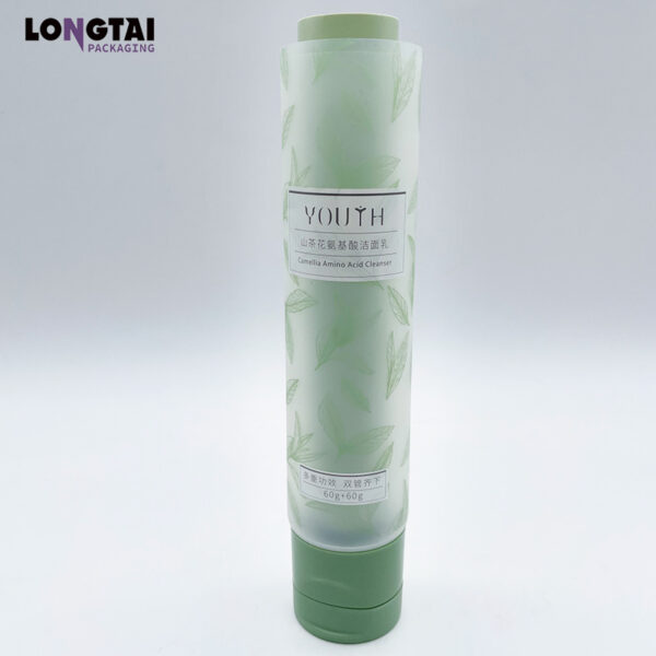 60ml+60ml dual chamber cleanser tube