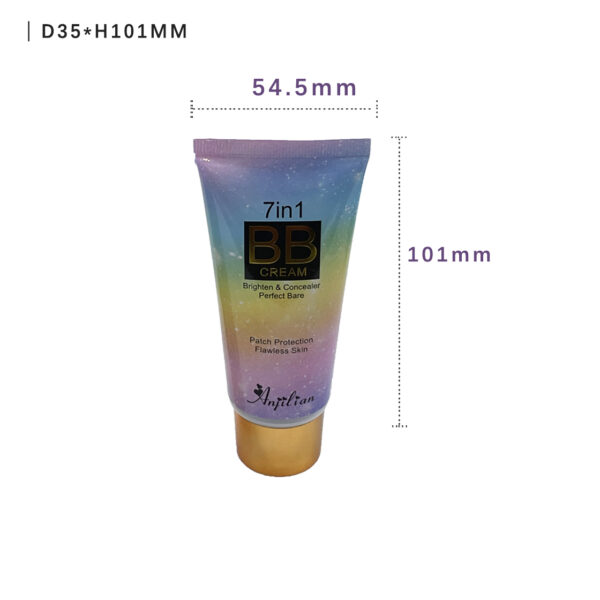 D35/60ml PE BB cream packaging tube