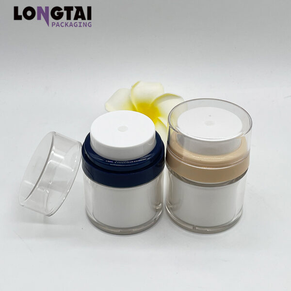 30/50ml acrylic refillable airless cream jar