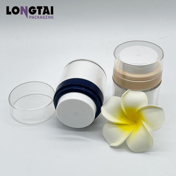 30/50ml acrylic refillable airless cream jar