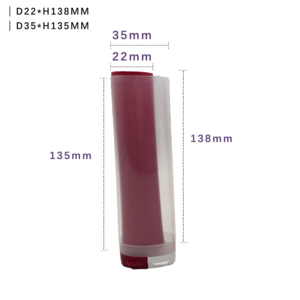 70ml 2 in 1 plastic dual chamber cream packaging tube