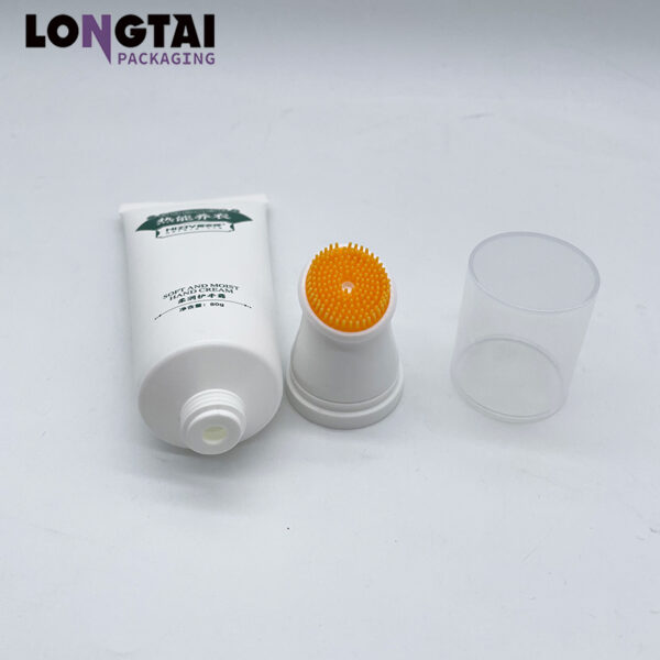 lotion cosmetic packaging with silicone brush