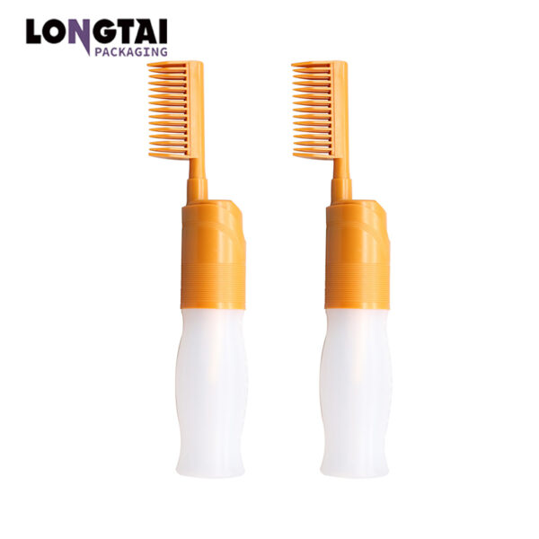 200ml PET hair dye bottle with comb