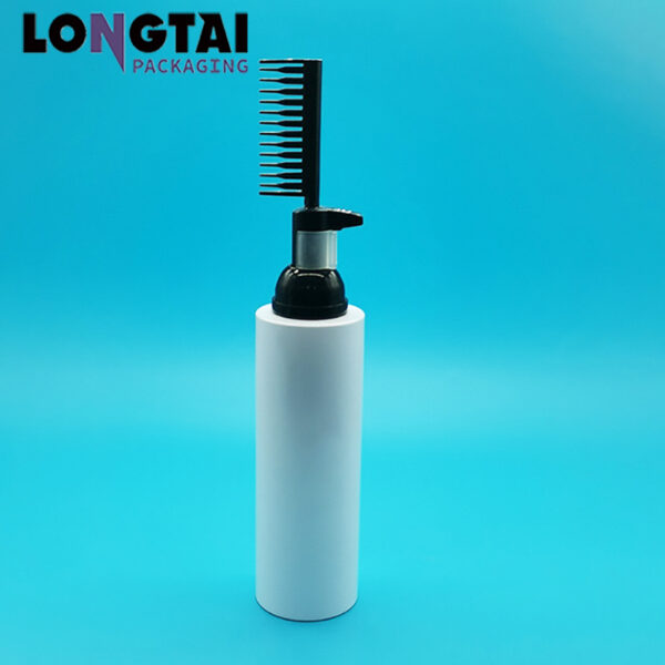 Plastic foam pump bottle with comb 200ml