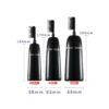 200/300/400ml black PET foaming mousse bottle