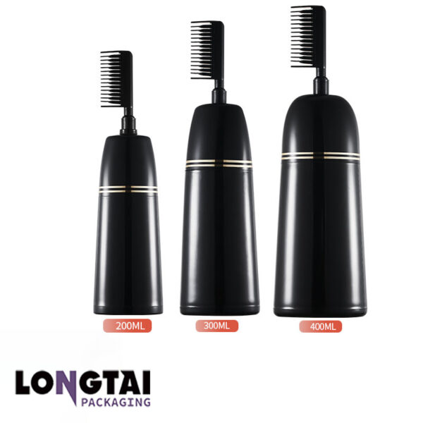 200/300/400ml black PET foaming mousse bottle