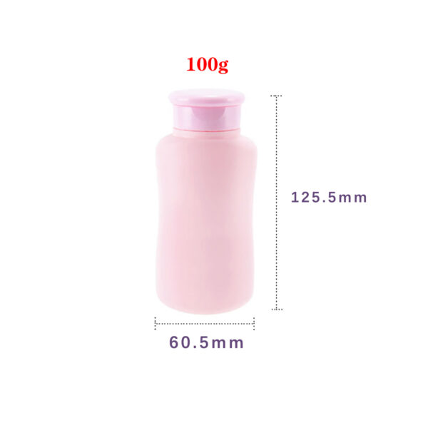 100g HDPE powder bottle with sifter