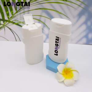 Flat body 200ml HDPE shampoo bottle