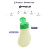 200g HDPE baby shower gel flat bottle