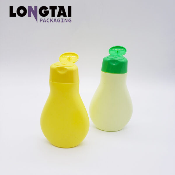 200g HDPE baby shower gel flat bottle