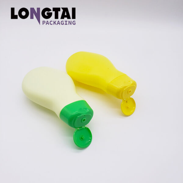 200g HDPE baby shower gel flat bottle