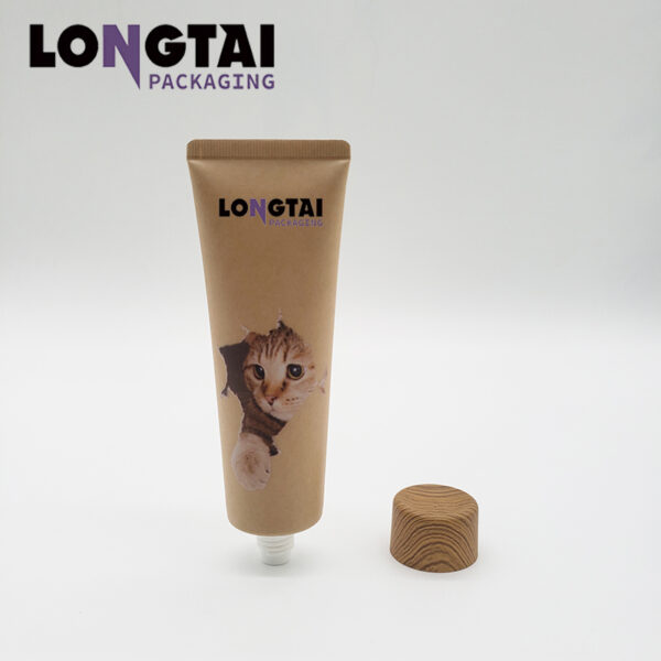 Eco friendly 100ml kraft paper packaging tube