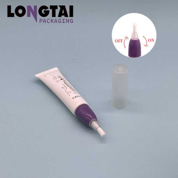 20ml PE packaging tube with fiber brush