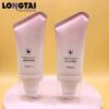 50g PE facial cream flat tube with airless pump