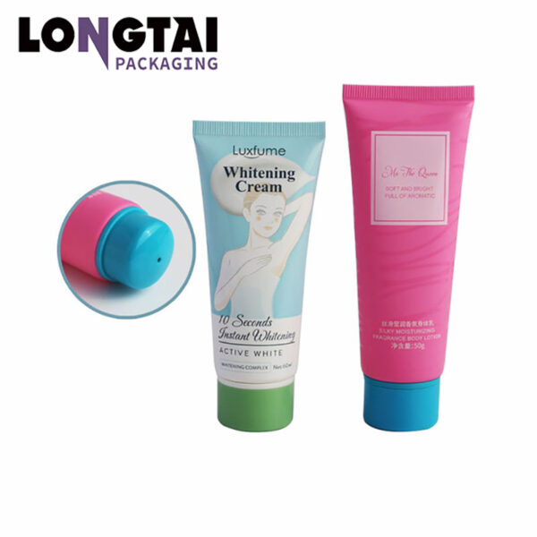 50g plastic whitening cream packaging tube