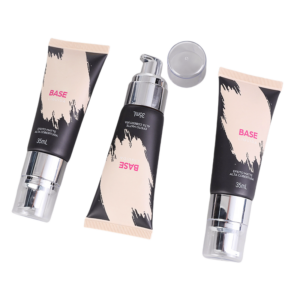 35ml foundation cream tube with silver airless pump