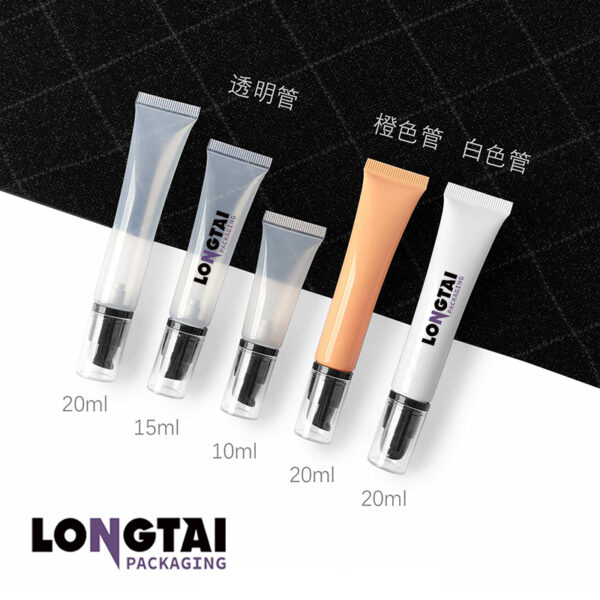 10/15/20ml PE cosmetic tube with airless pump