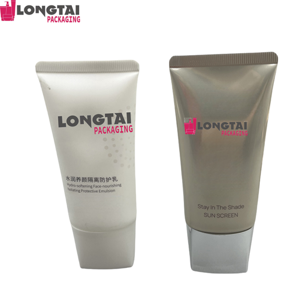 Custom Empty Oval Packaging  Cream Tubes With UV plating cap